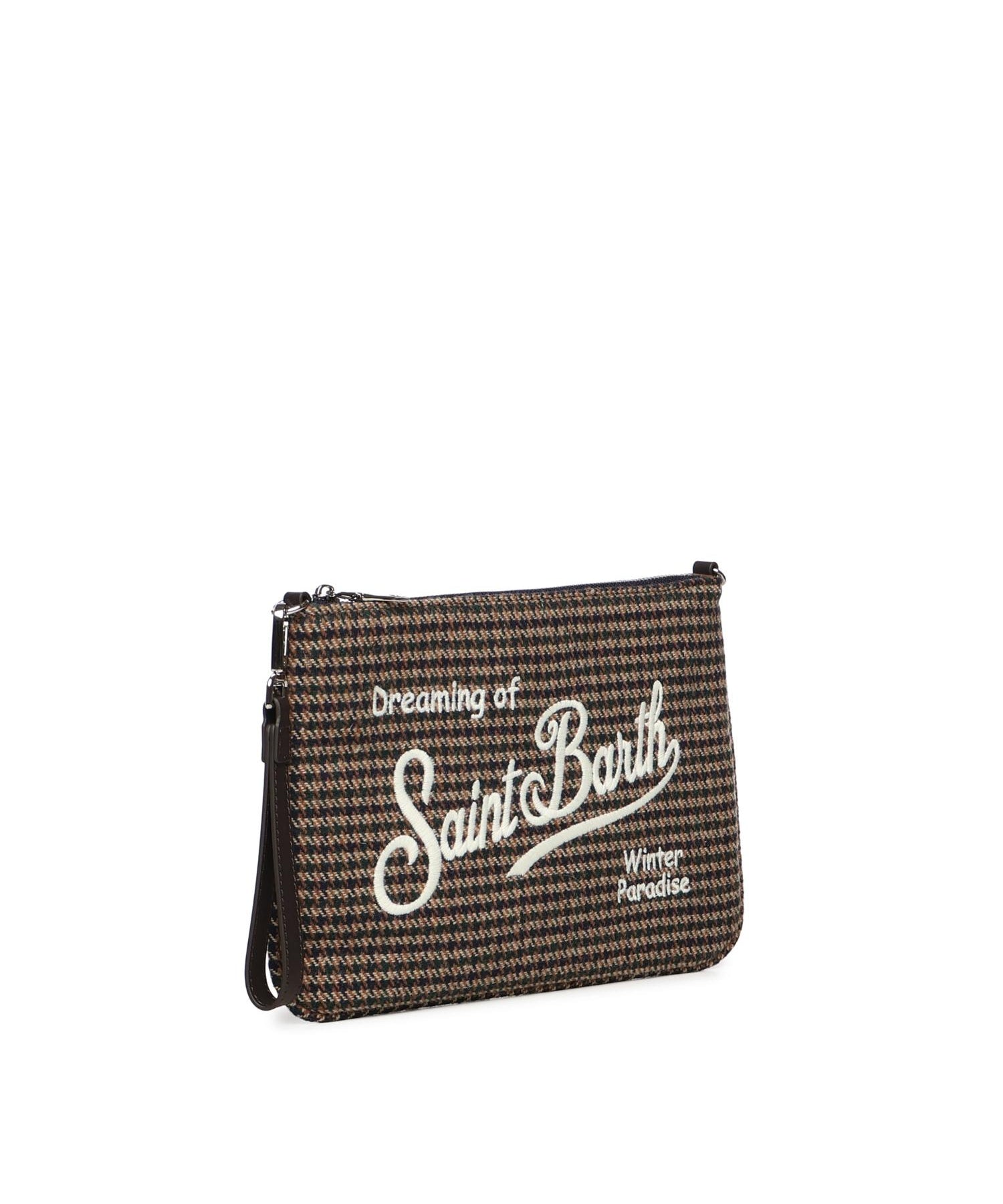 Pochette Parisienne wool con logo PAR0024 01358I MC2 SAINT BARTH 