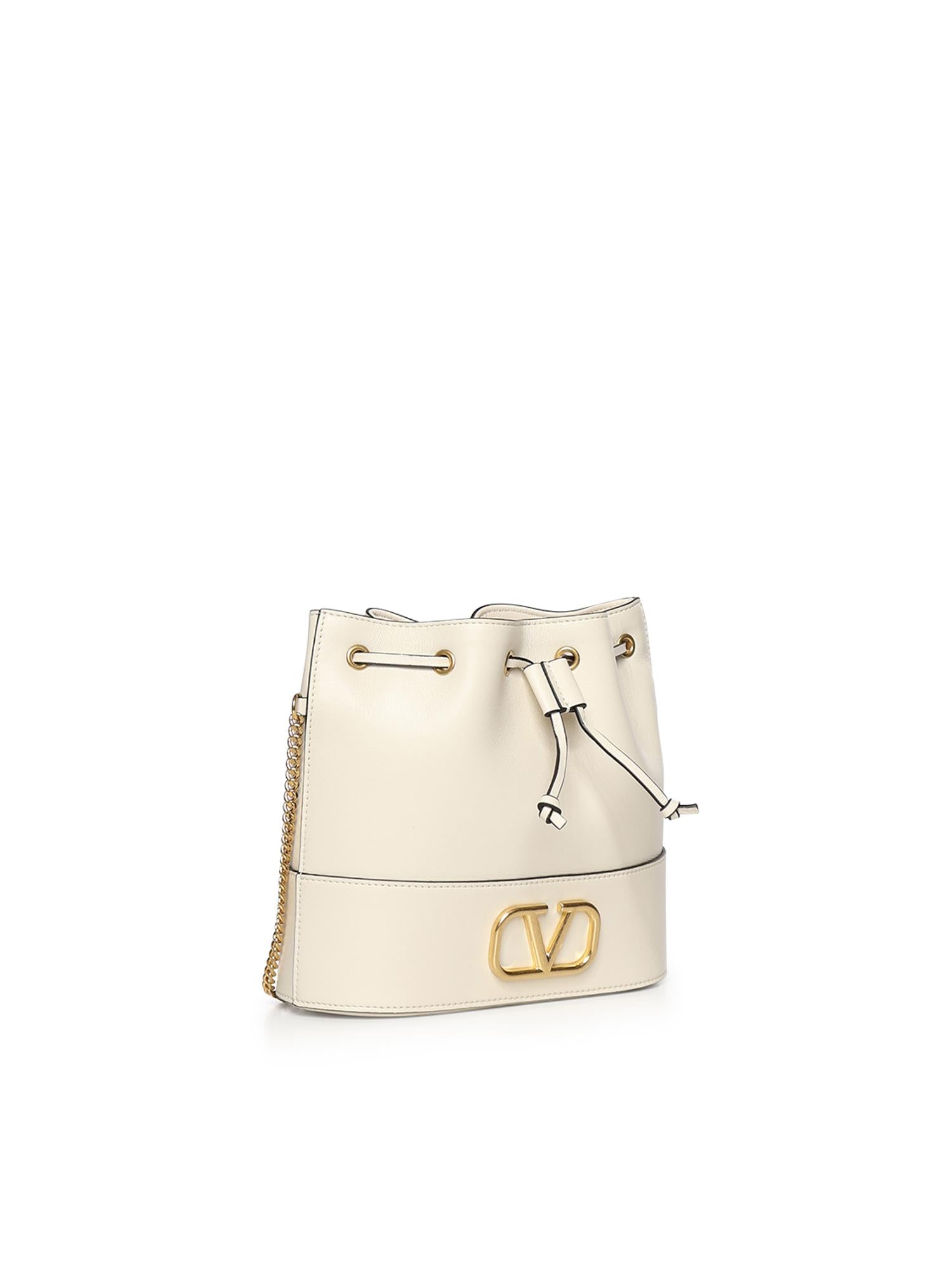 Mini bag a secchiello VLogo Signature in nappa 8W2P0T83 HPFI16 VALENTINO GARAVANI 