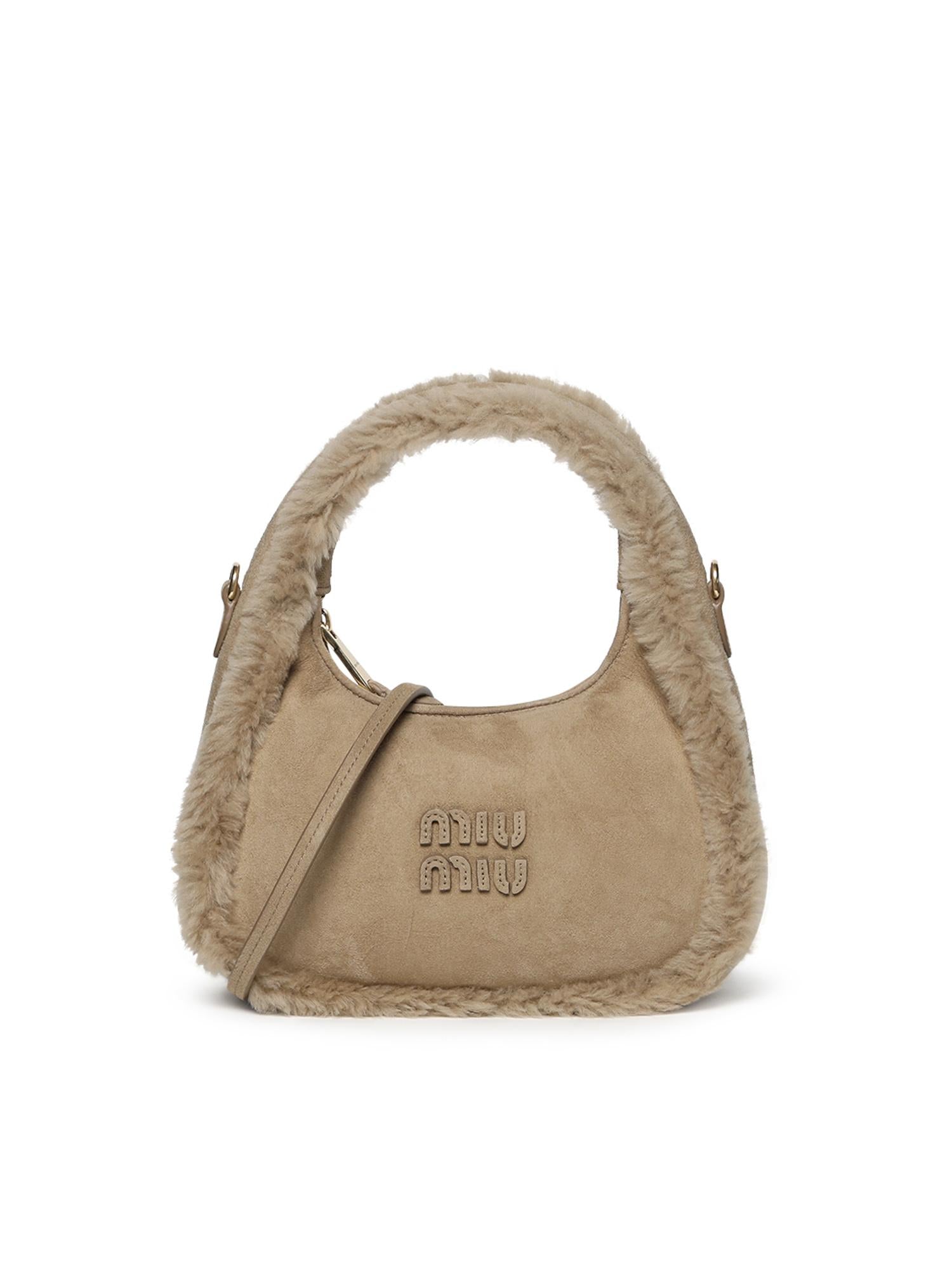 Borsa Wander in montone 5BC125 2IDKF0036 MIU MIU 