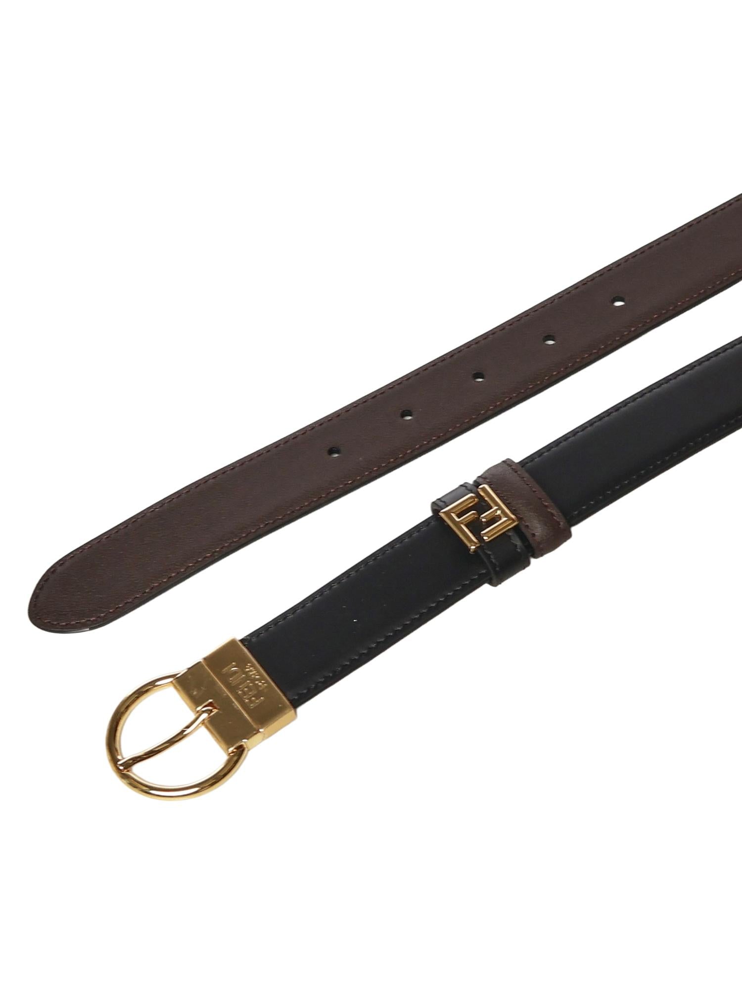 Cintura FF in pelle 8C0686 ANH7F1L2J FENDI 