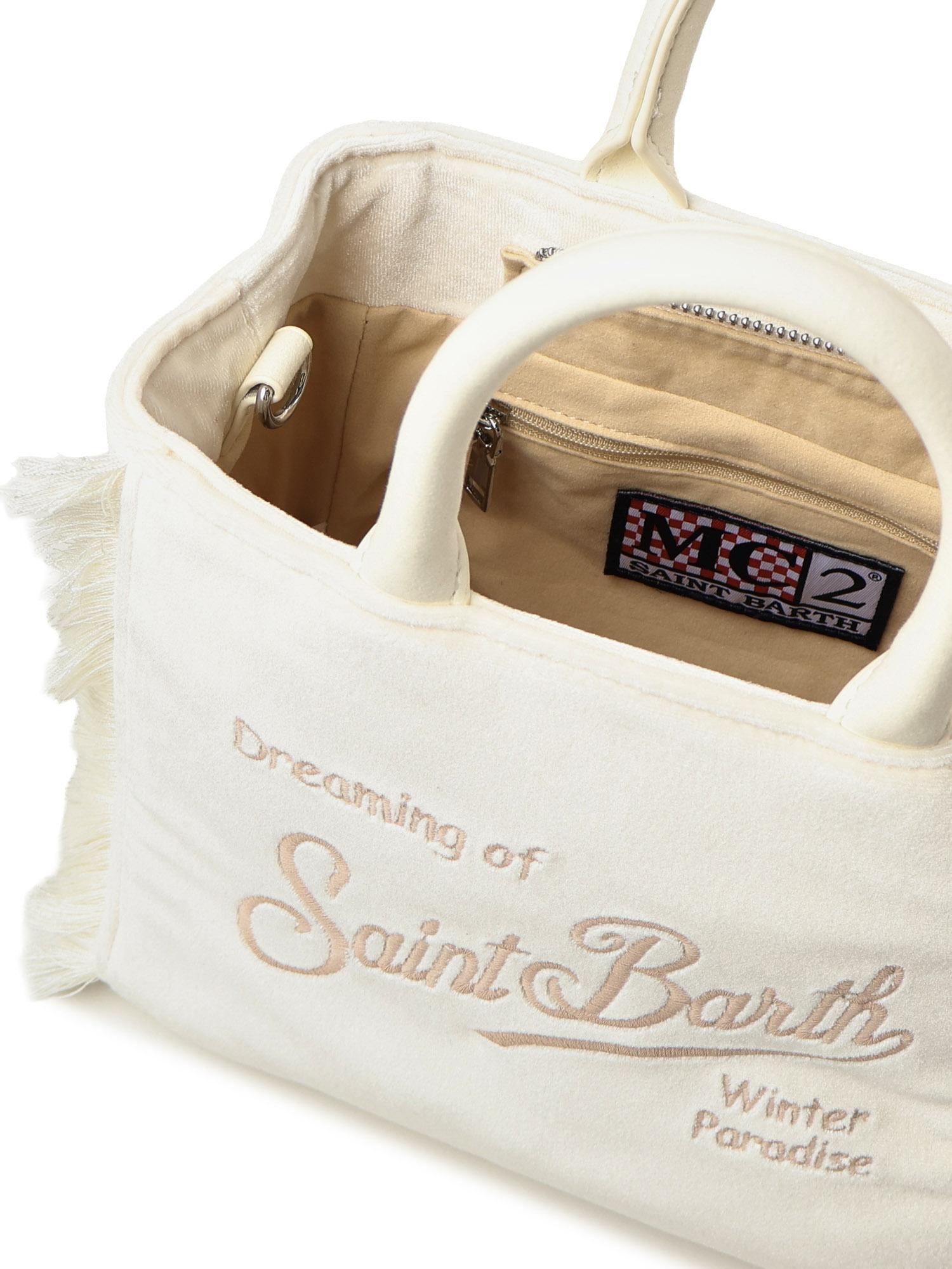 Mini bag Vanity velvet con logo VAMI027 01320I MC2 SAINT BARTH 