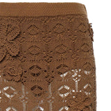 Gonna midi in crochet con fiori 106861 A3B8L25 PINKO 