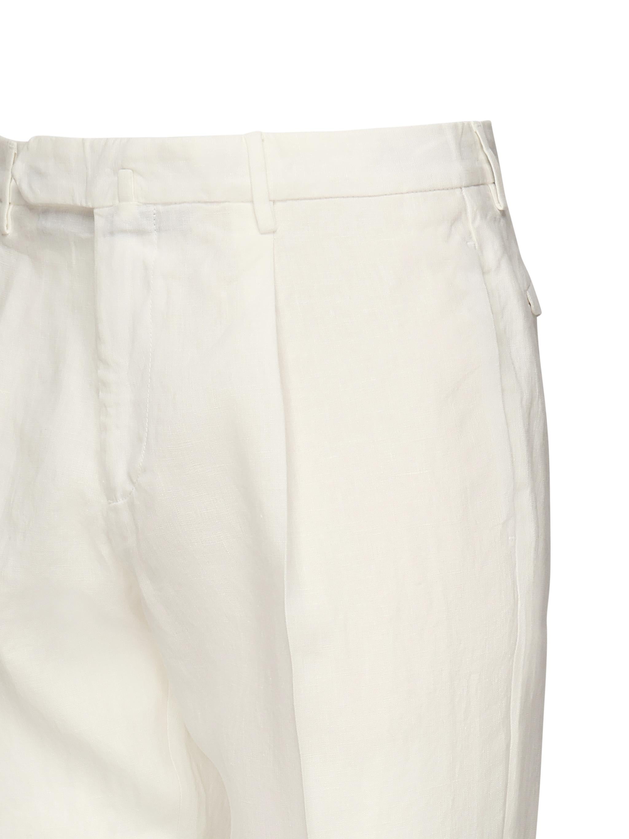 Pantaloni pince in lino ARECHIEVO6 TCR343401 SANTANIELLO 