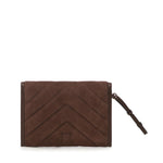 Bustina in pelle scamosciata con logo 104820 A2JHL74V PINKO 
