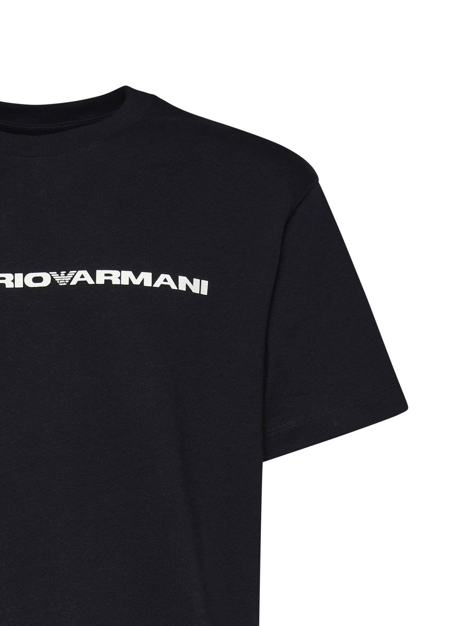 T-shirt in cotone con logo 8N1TE6 1JUFZ09Q4 EMPORIO ARMANI 