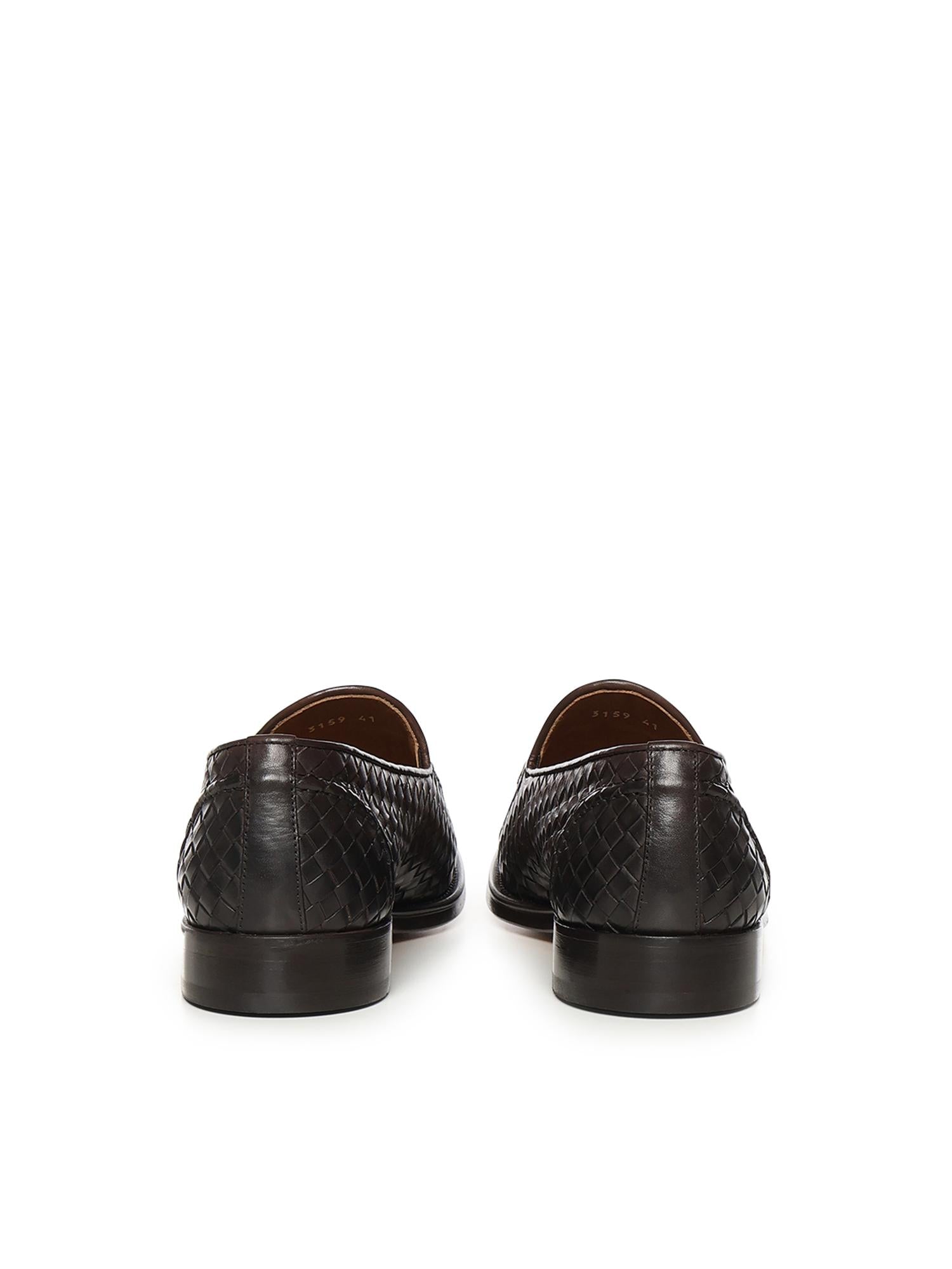 Mocassino intrecciato con nappine in pelle DU3159ORVNUY195 TM00 DOUCAL'S 