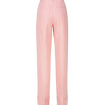Pantaloni Nathalie in misto lino TM150407B TNL010PINK THE ANDAMANE 