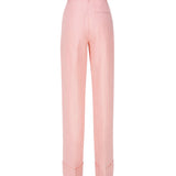 Pantaloni Nathalie in misto lino TM150407B TNL010PINK THE ANDAMANE 