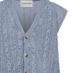 Gilet in cotone<BR/> B9D0038 86M AMARANTO 