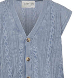 Gilet in cotone<BR/> B9D0038 86M AMARANTO 