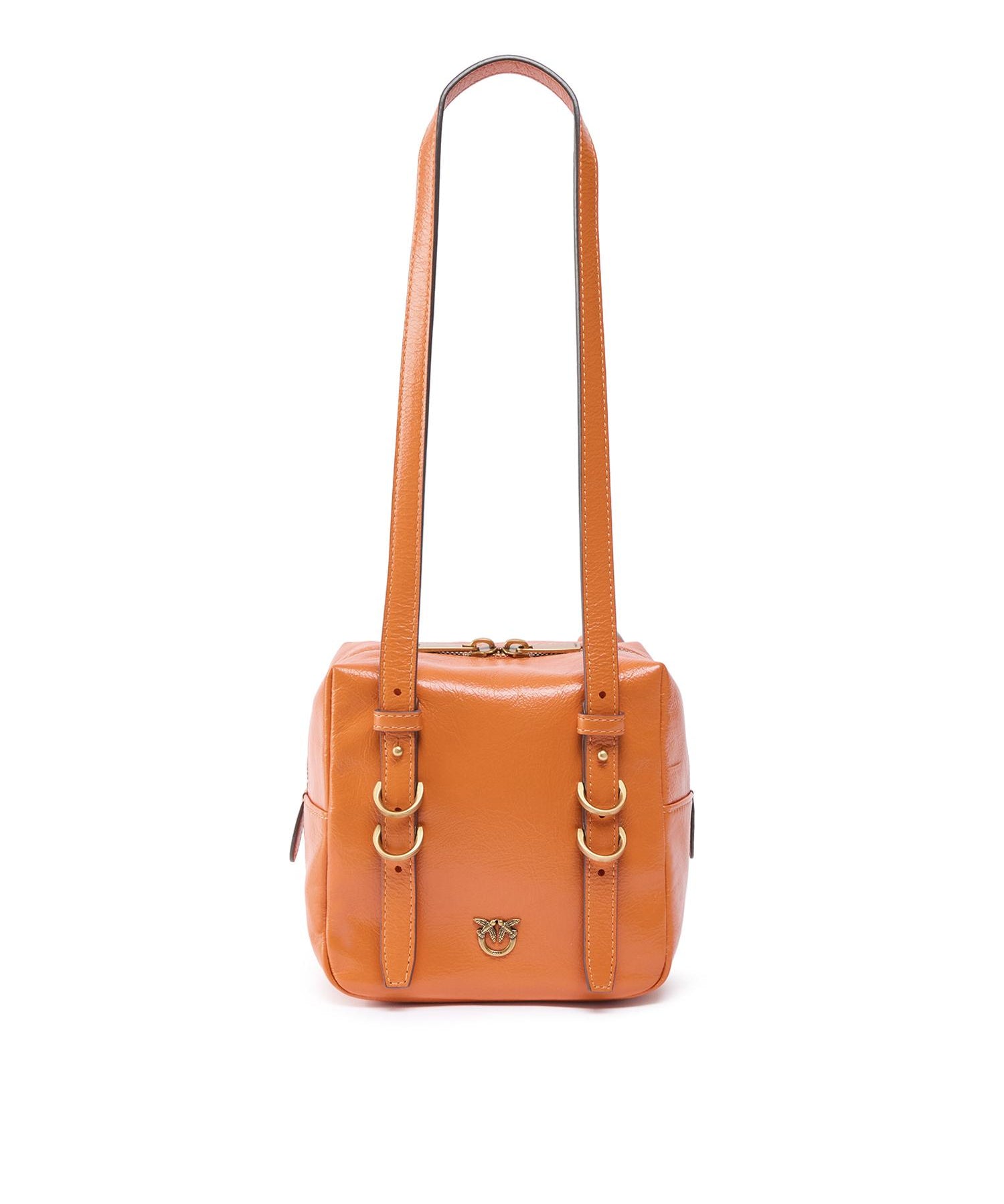 Borsa a tracolla Cubic Bag in pelle shiny 106465 A315A76Q PINKO 