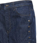 Jeans a gamba larga con bottoni 114816 D03 ROTATE 