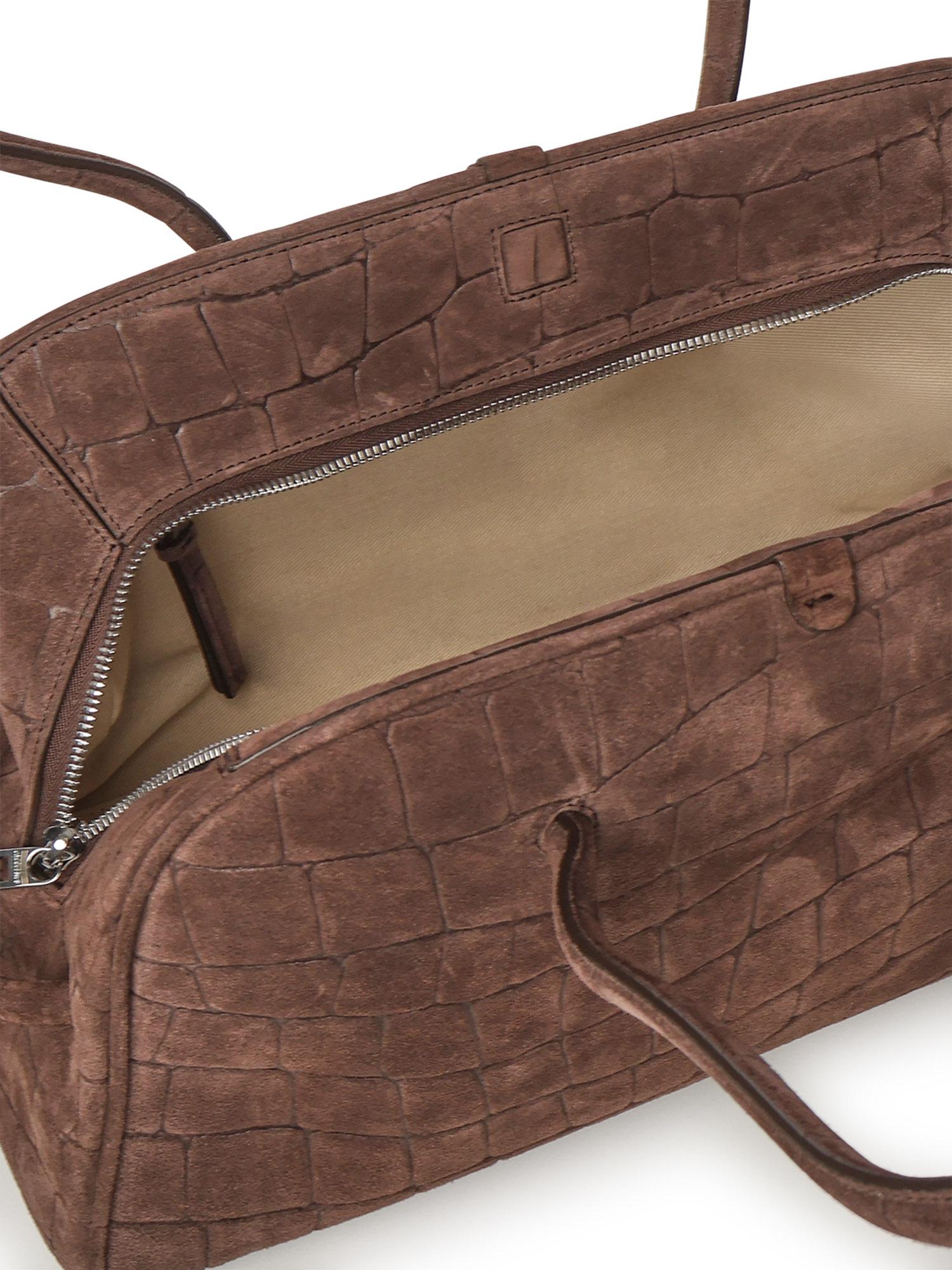 Borsa bowling in pelle scamosciata 25EBAU00417AC07A09 880 JACQUEMUS 