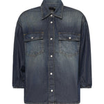 Camicia in denim con maniche a palloncino 106596 A37KPJC PINKO 