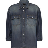 Camicia in denim con maniche a palloncino 106596 A37KPJC PINKO 