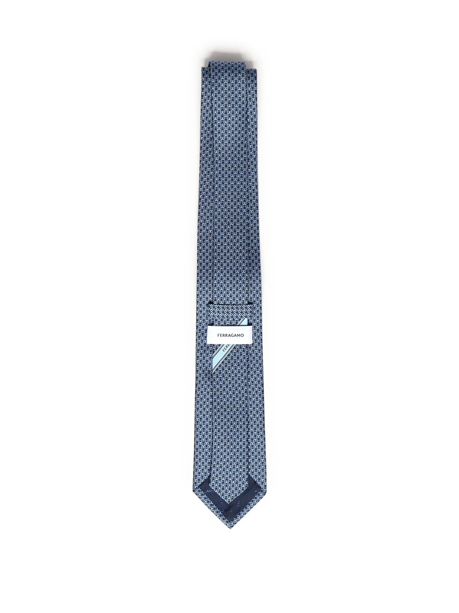 Cravatta in seta con stampa 351326 789076002 FERRAGAMO 