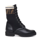 Biker Rockoko in pelle con tessuto stretch 8T6780 A3H4F13MC FENDI 