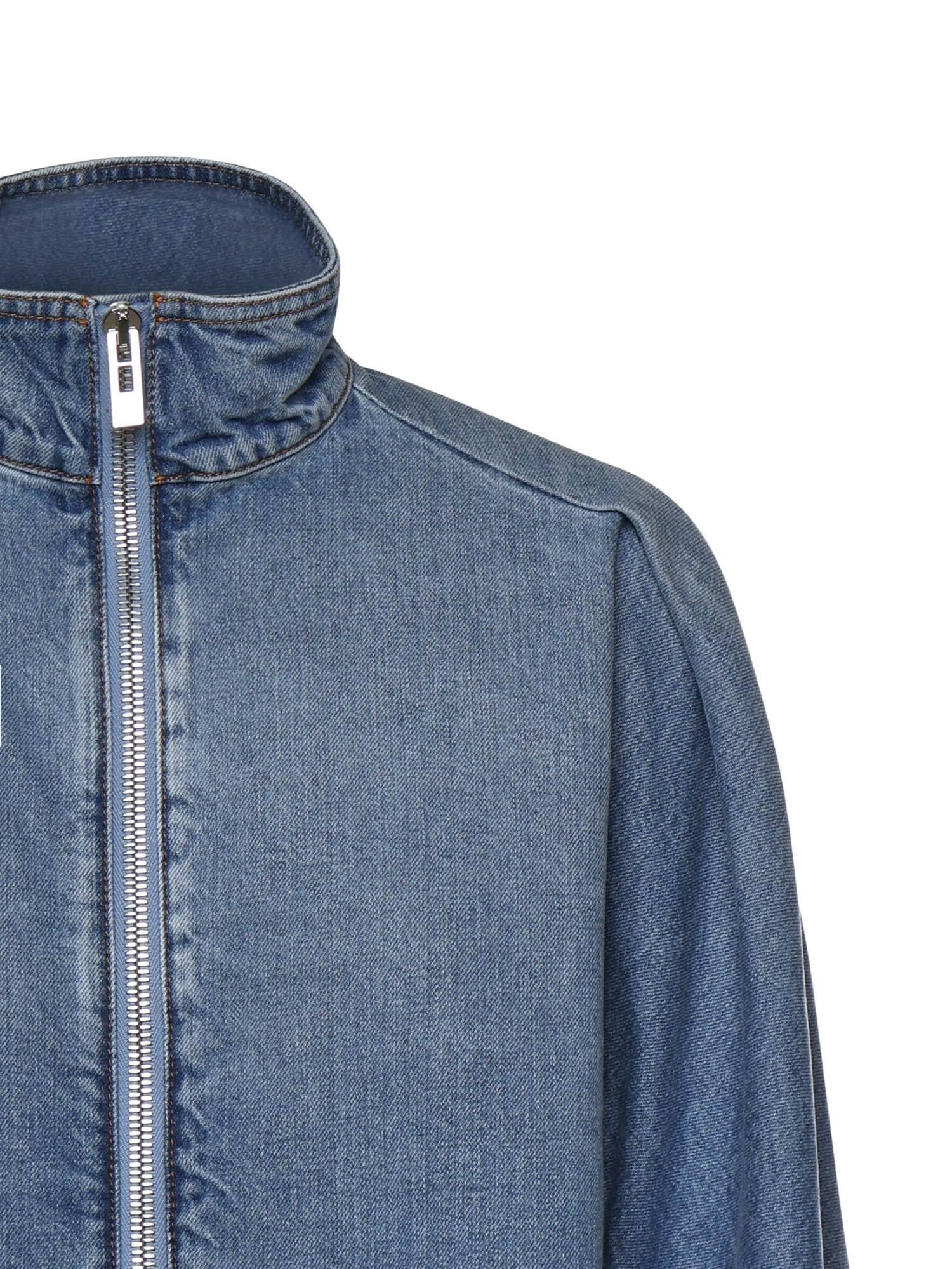 Camicia in denim con zip AA9C1005D015C A21 ALAIA 