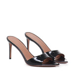 Mule Alixia in vernice<BR/> ALIXIA80 VERNICENERO GIULIANO GALIANO 
