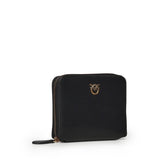 Portafoglio quadrato zip-around in pelle 100249 A0F1Z99Q PINKO 
