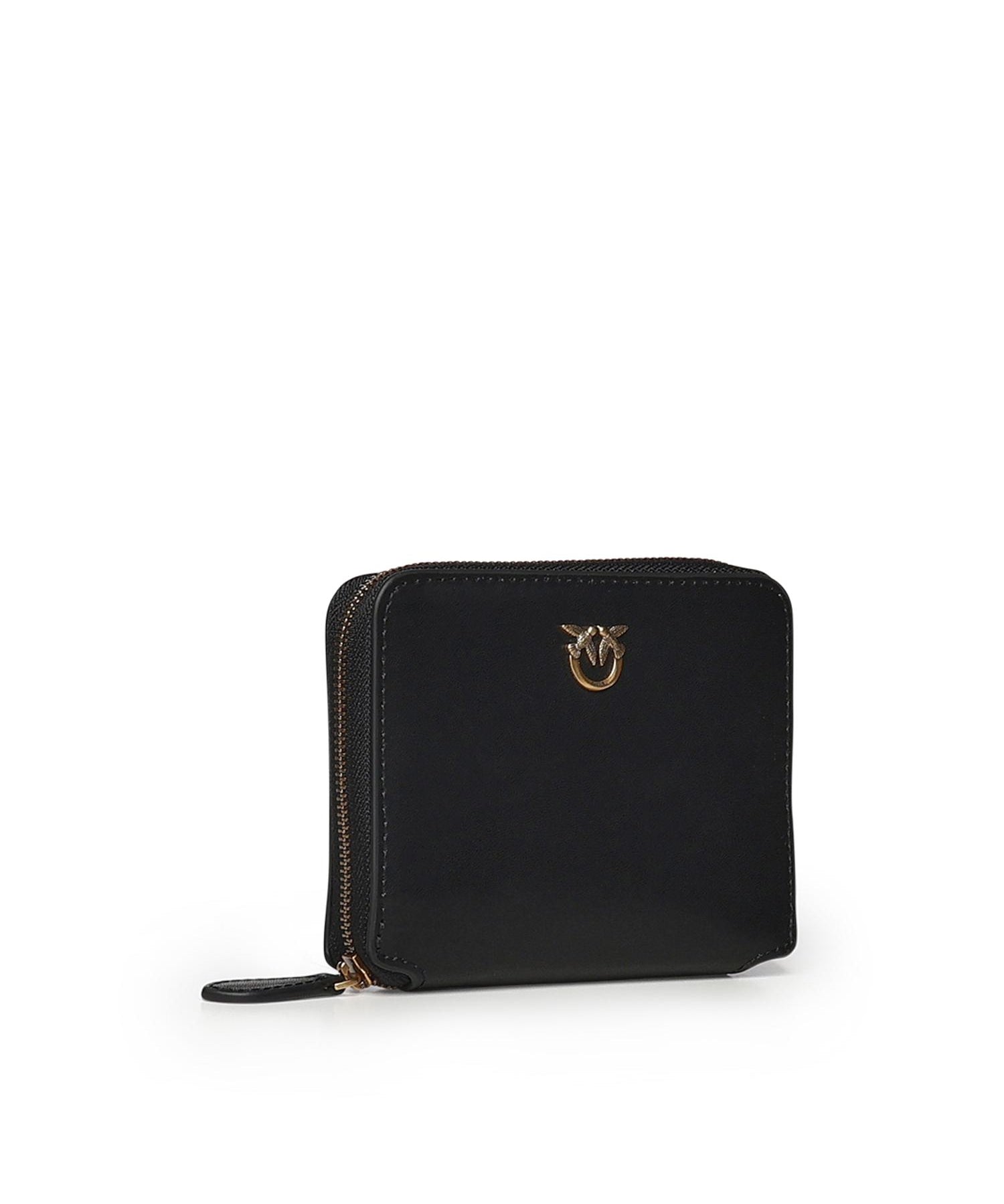 Portafoglio quadrato zip-around in pelle 100249 A0F1Z99Q PINKO 