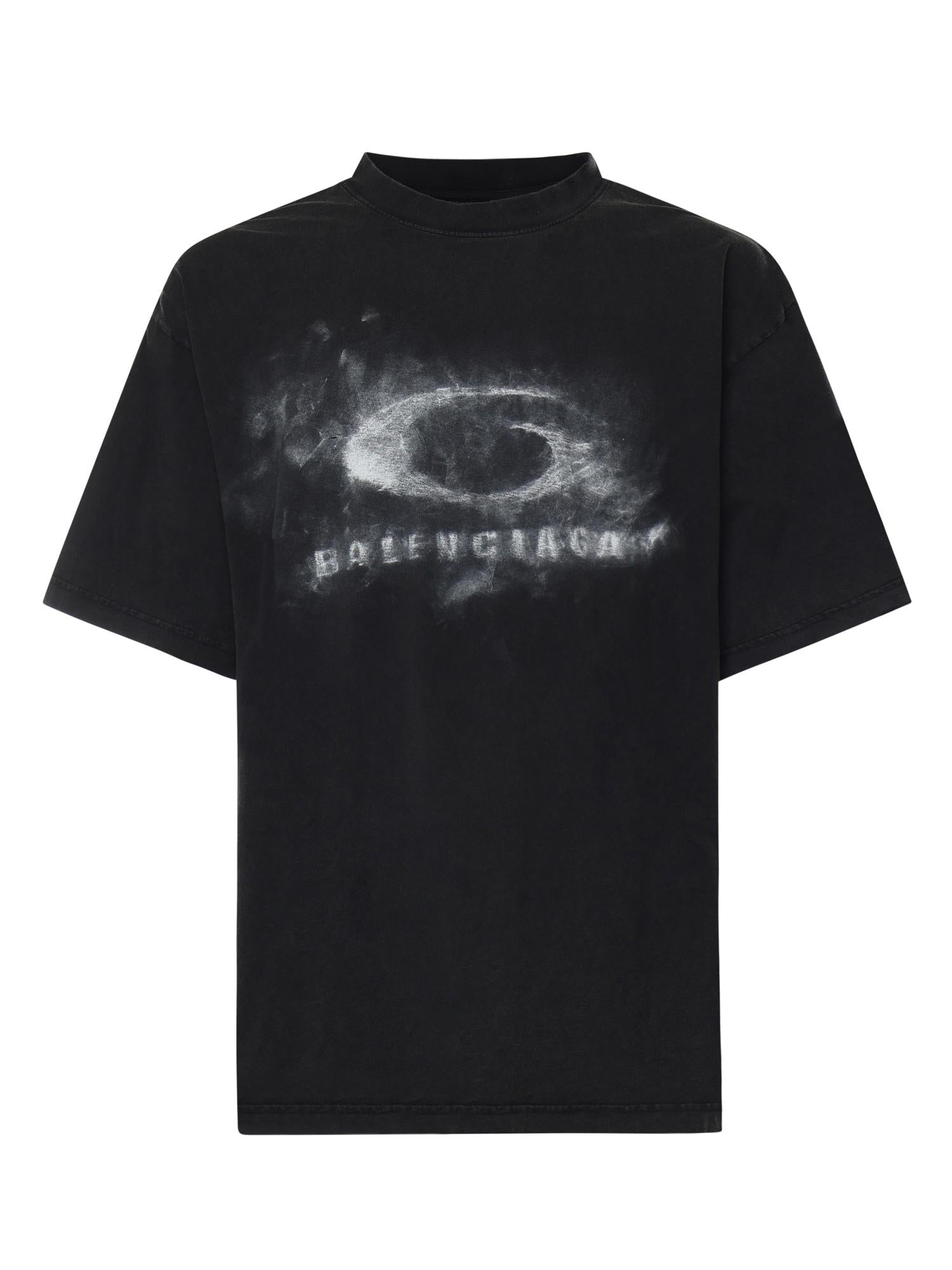 T-Shirt Crayon Loop in cotone 764235 TTVN59034 BALENCIAGA 
