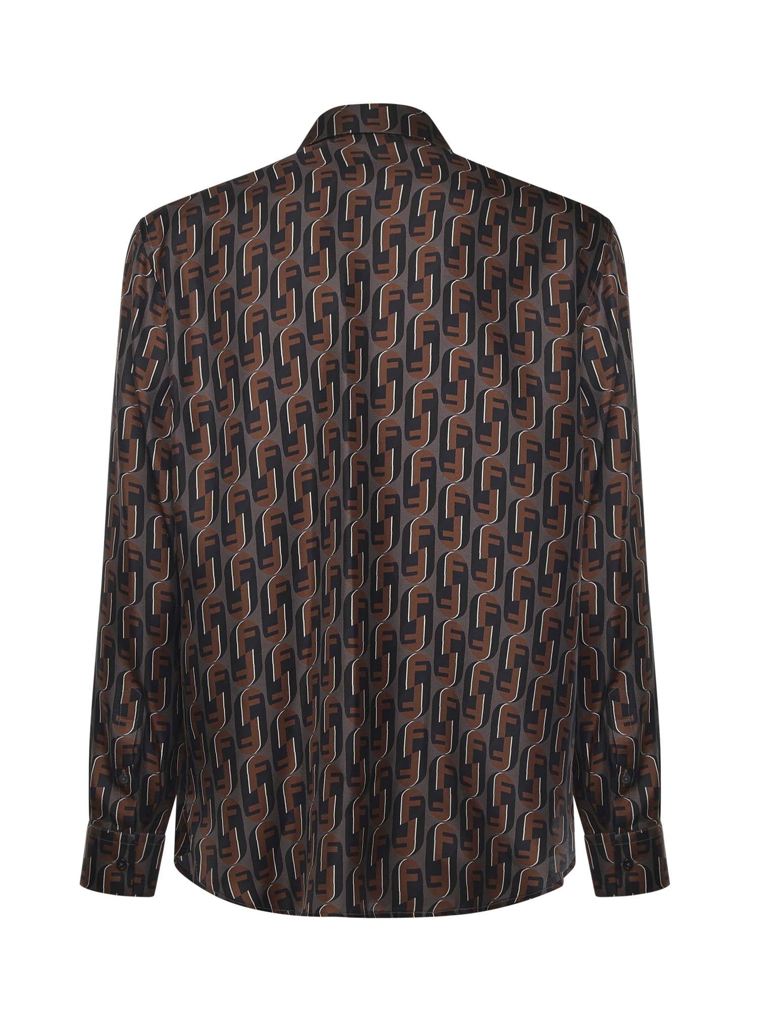 Camicia in seta stampata FS1319 AVDBF1TRS FENDI 