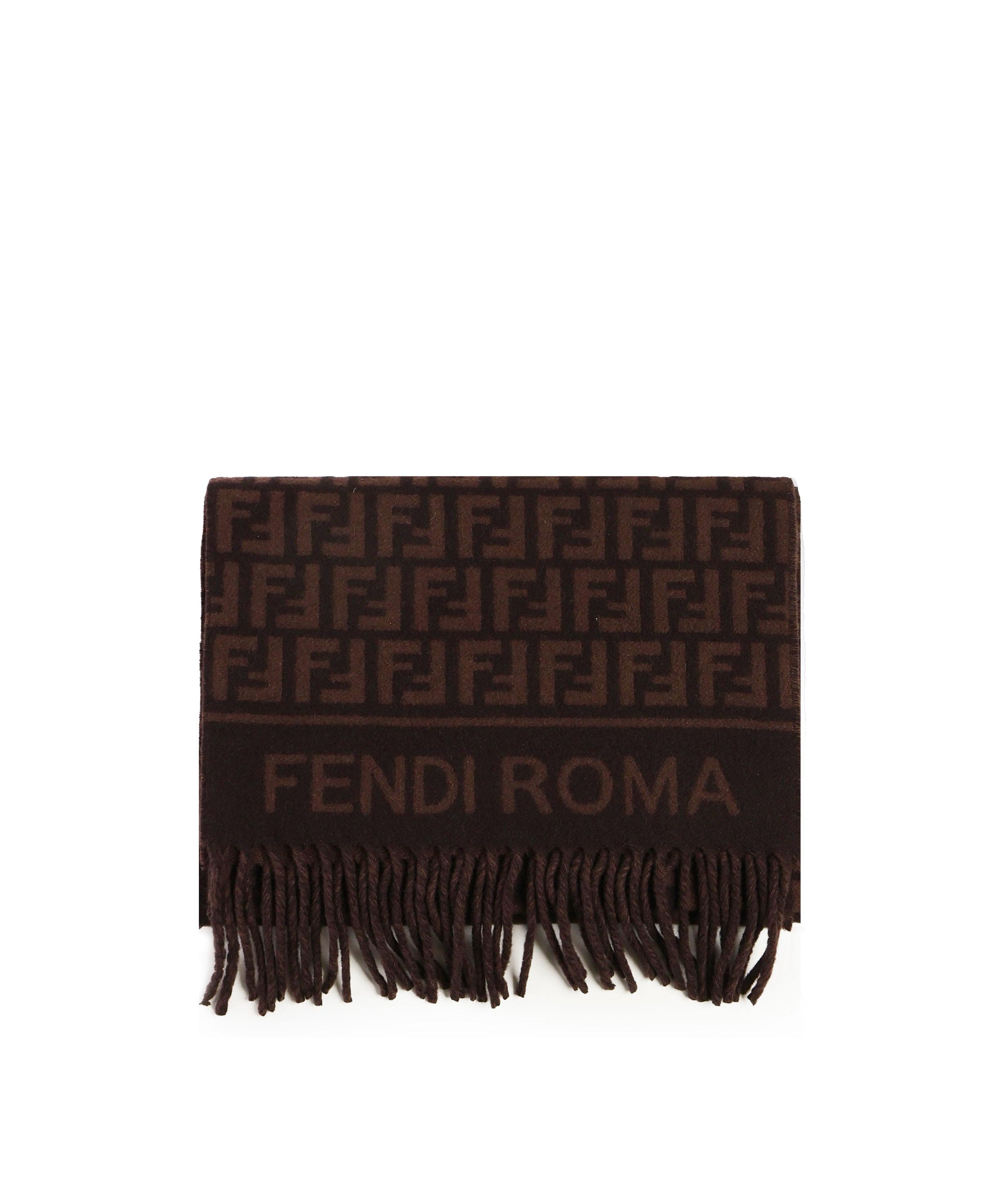 Sciarpa in lana e cashmere FF Jacquard FXT113 AQCWF0949 FENDI 