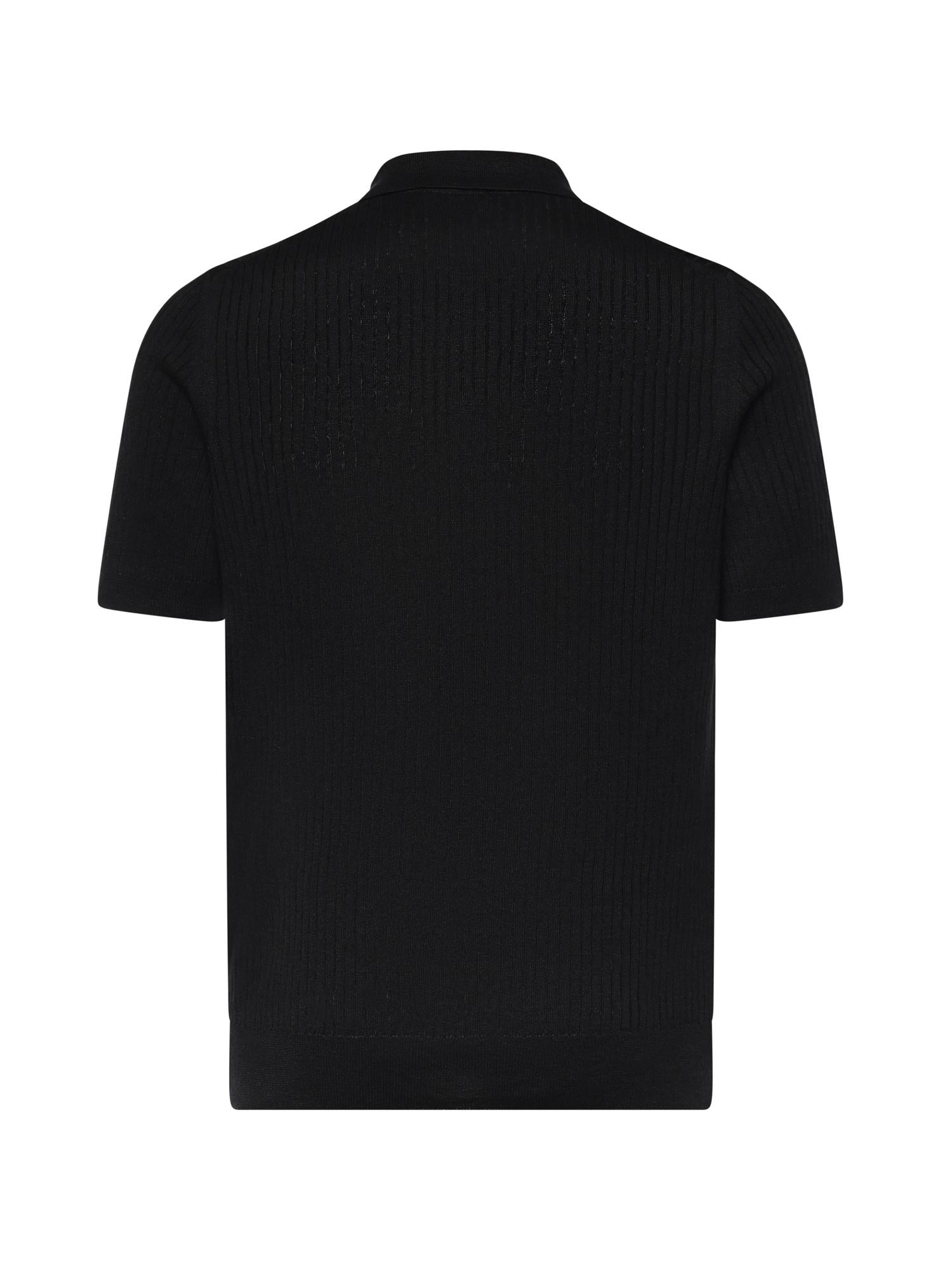 Polo in cotone a coste 57118 18641099 GALIANO 