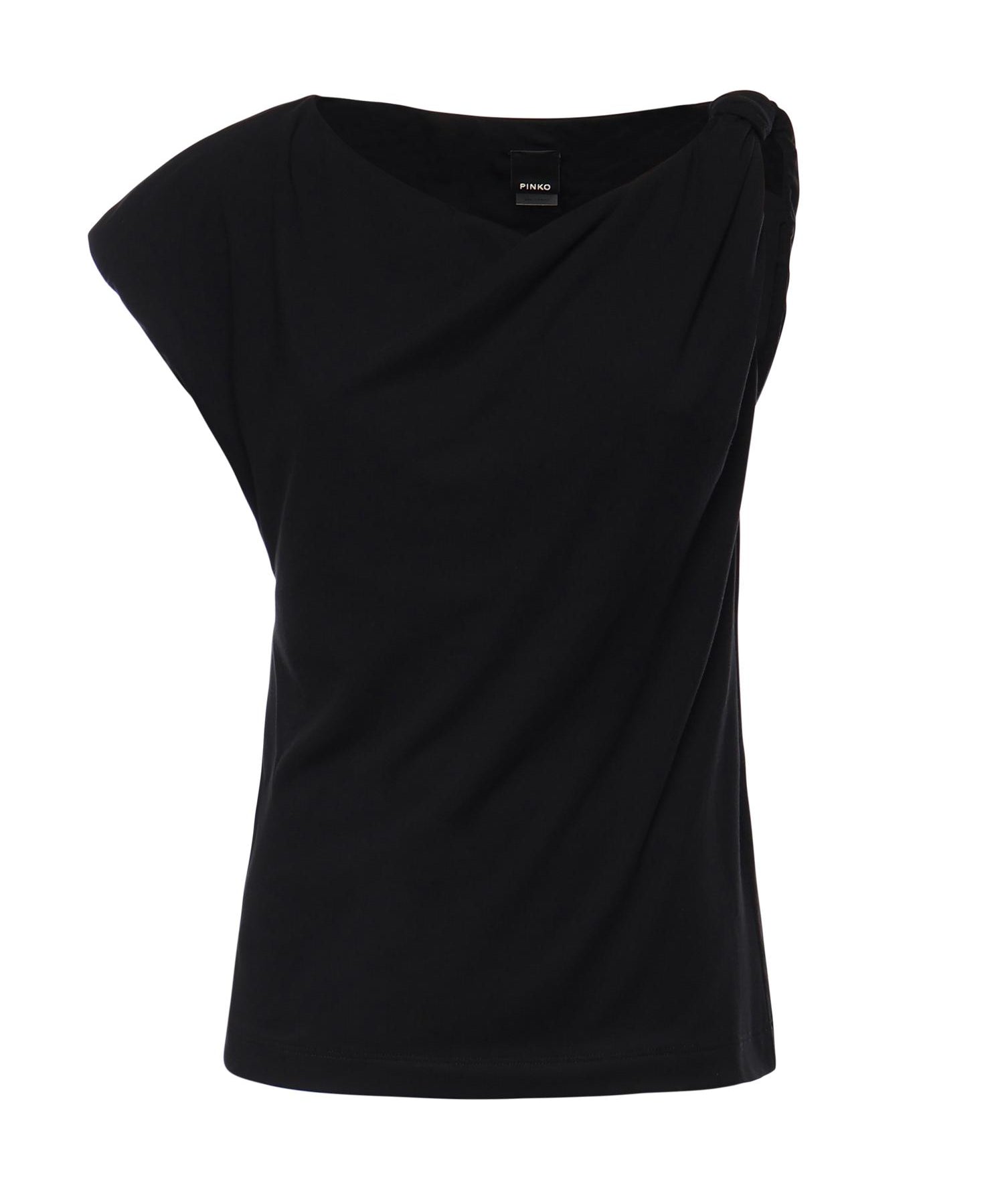 Top asimmetrico in misto cotone 106373 A35DZ99 PINKO 