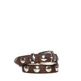 Cintura Benny in pelle con borchie 10014 726899 KHAITE 