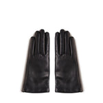 Guanti corti Cassandre in pelle di agnello e cashmere 7603413 YO6801080 SAINT LAURENT 
