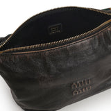CONTENITORE MANIGLIA NAPPA OLD+NASTRO TARTAN 5NE841 2IFOF0NTG MIU MIU 