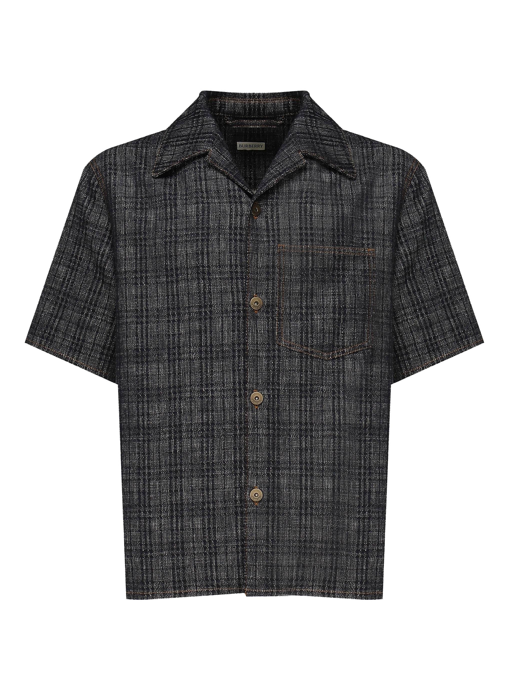 Camicia in denim Check 8113431 A5924 BURBERRY 