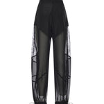 Pantalone Nacy con inserti in pizzo 106275 A336Z99 PINKO 