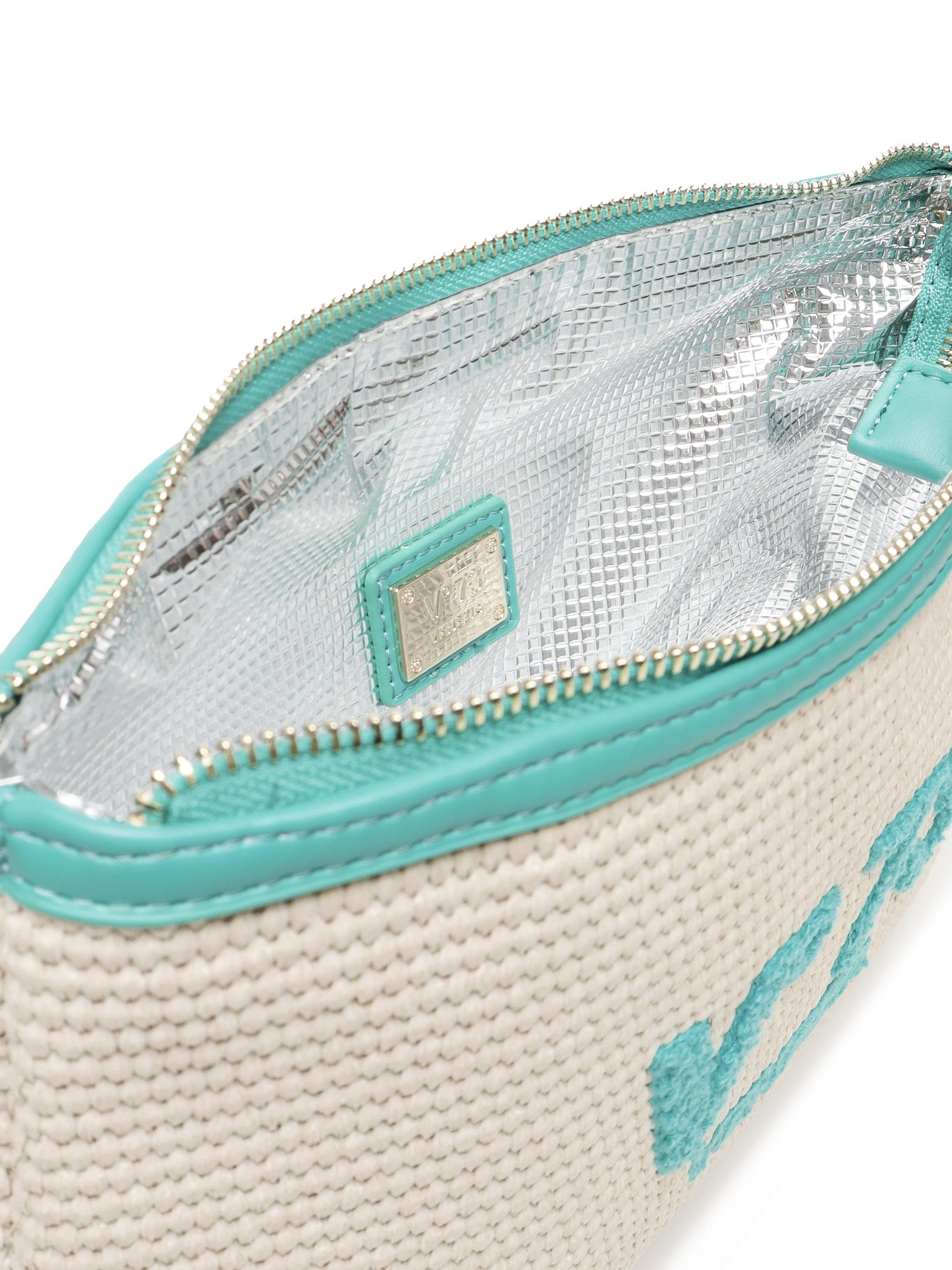 Pochette Beauty Inge 73BE8VL558 INGEOFF WHITE/SMERALDO V° 73 
