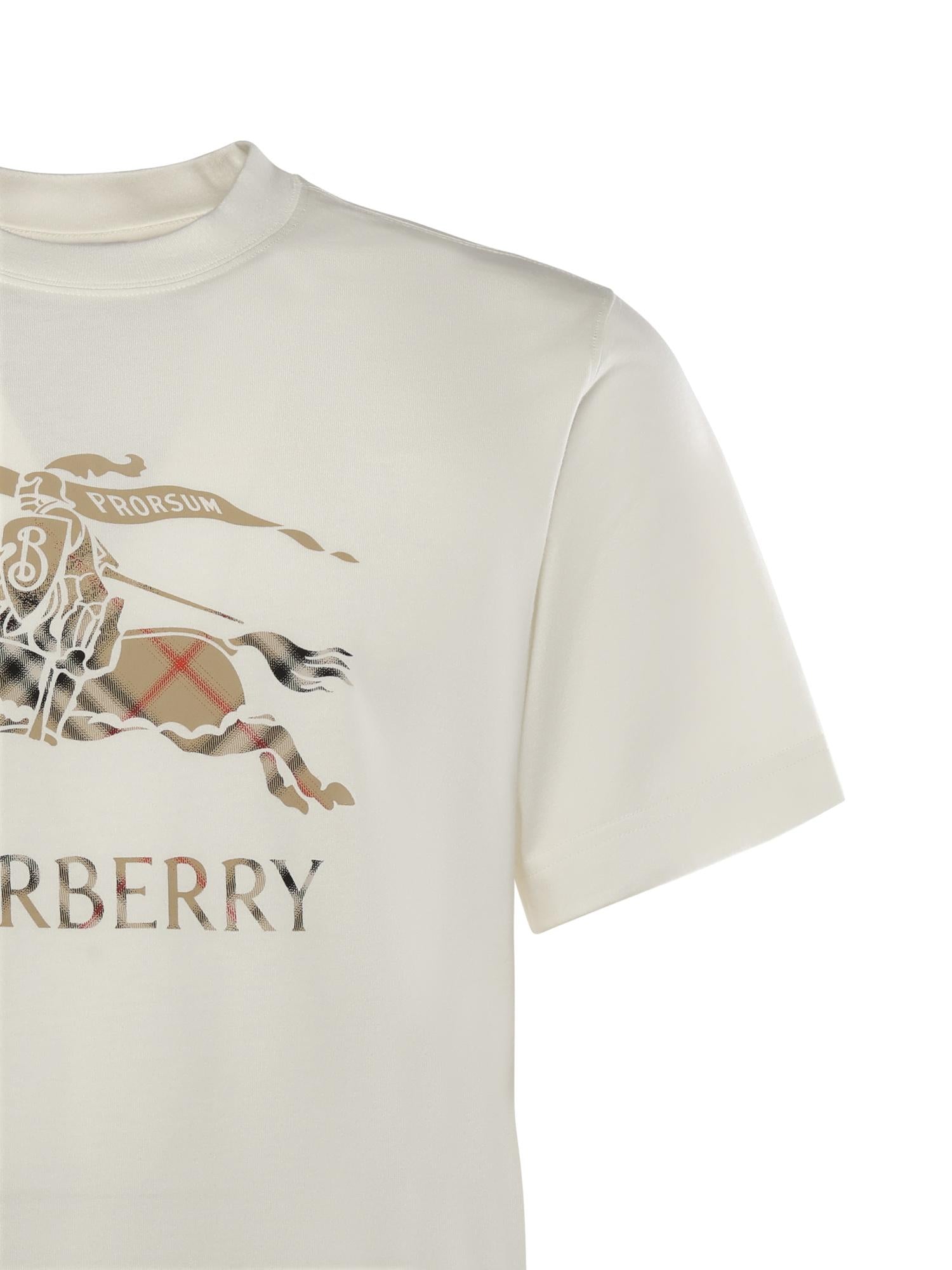 T-shirt in cotone con EKD sfumato 8119014 B7078 BURBERRY 