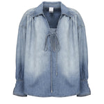 Blusa calahari in denim 104630 A2DTPJO PINKO 