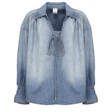 Blusa calahari in denim 104630 A2DTPJO PINKO 