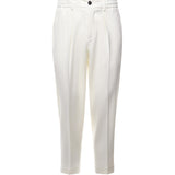 Pantaloni dominique DOMINIQUE REGULAR WETBIANCO BE ABLE 