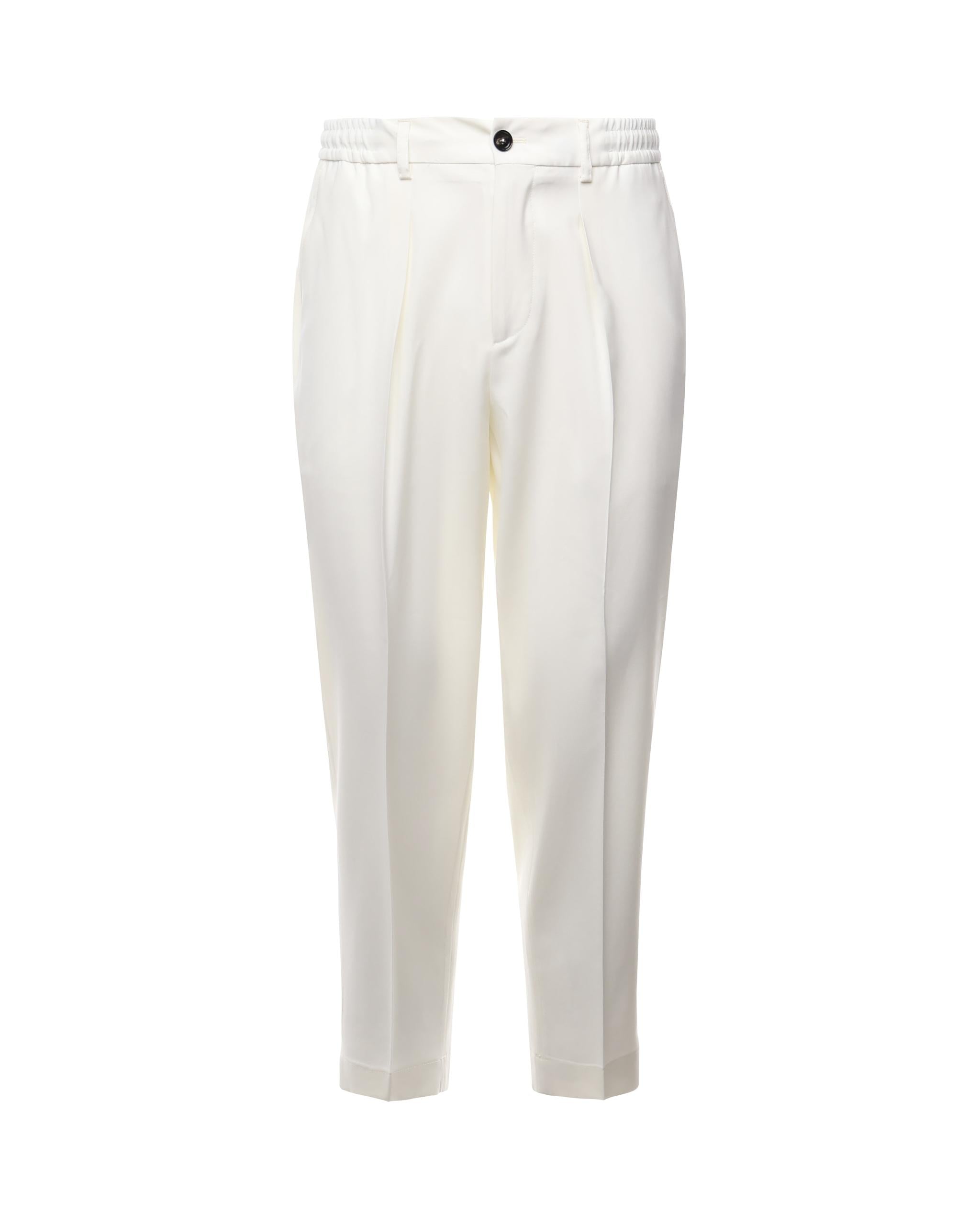 Pantaloni dominique DOMINIQUE REGULAR WETBIANCO BE ABLE 