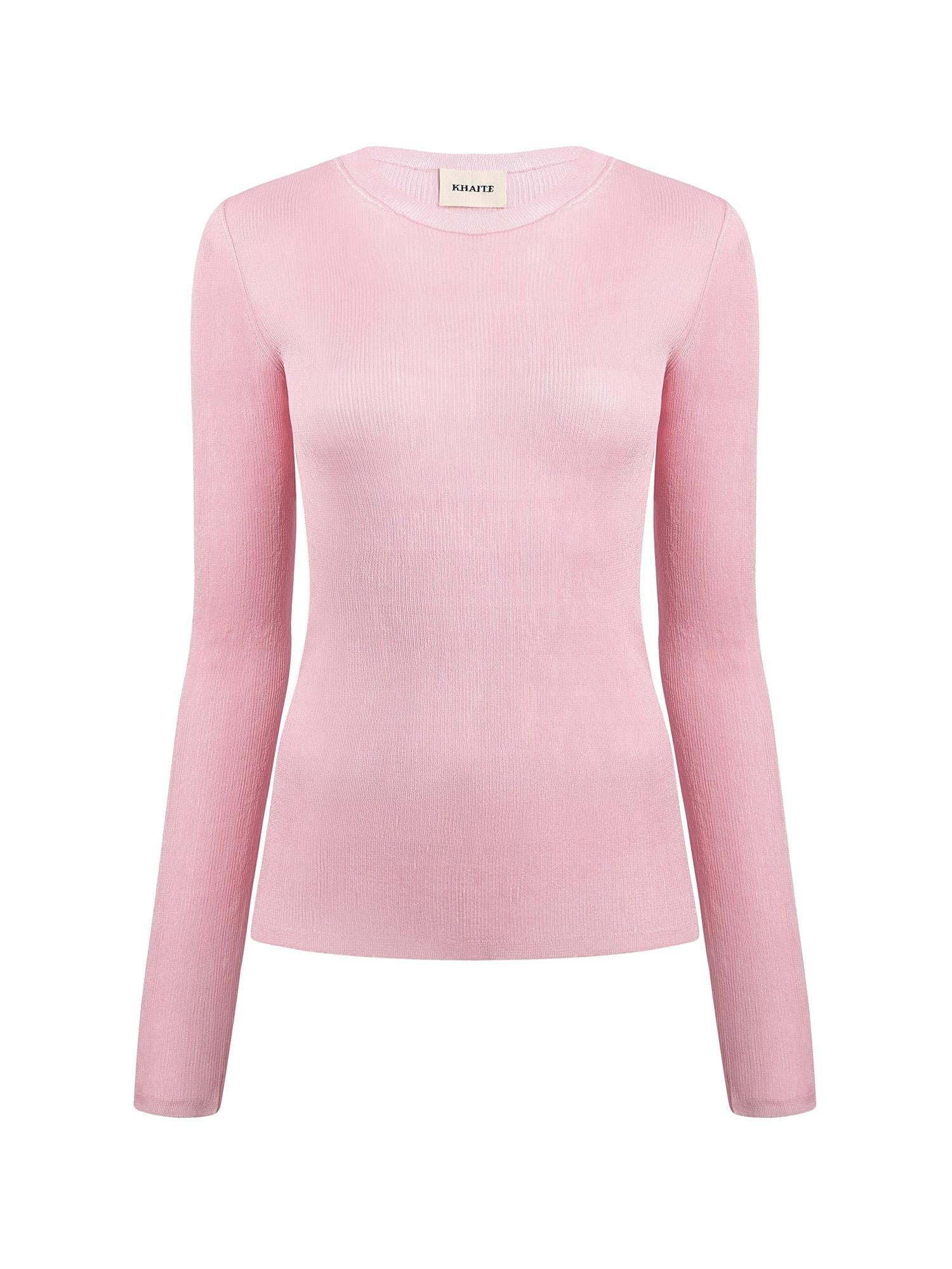 Top Mosi in maglia di seta 18087325 K325 KHAITE 