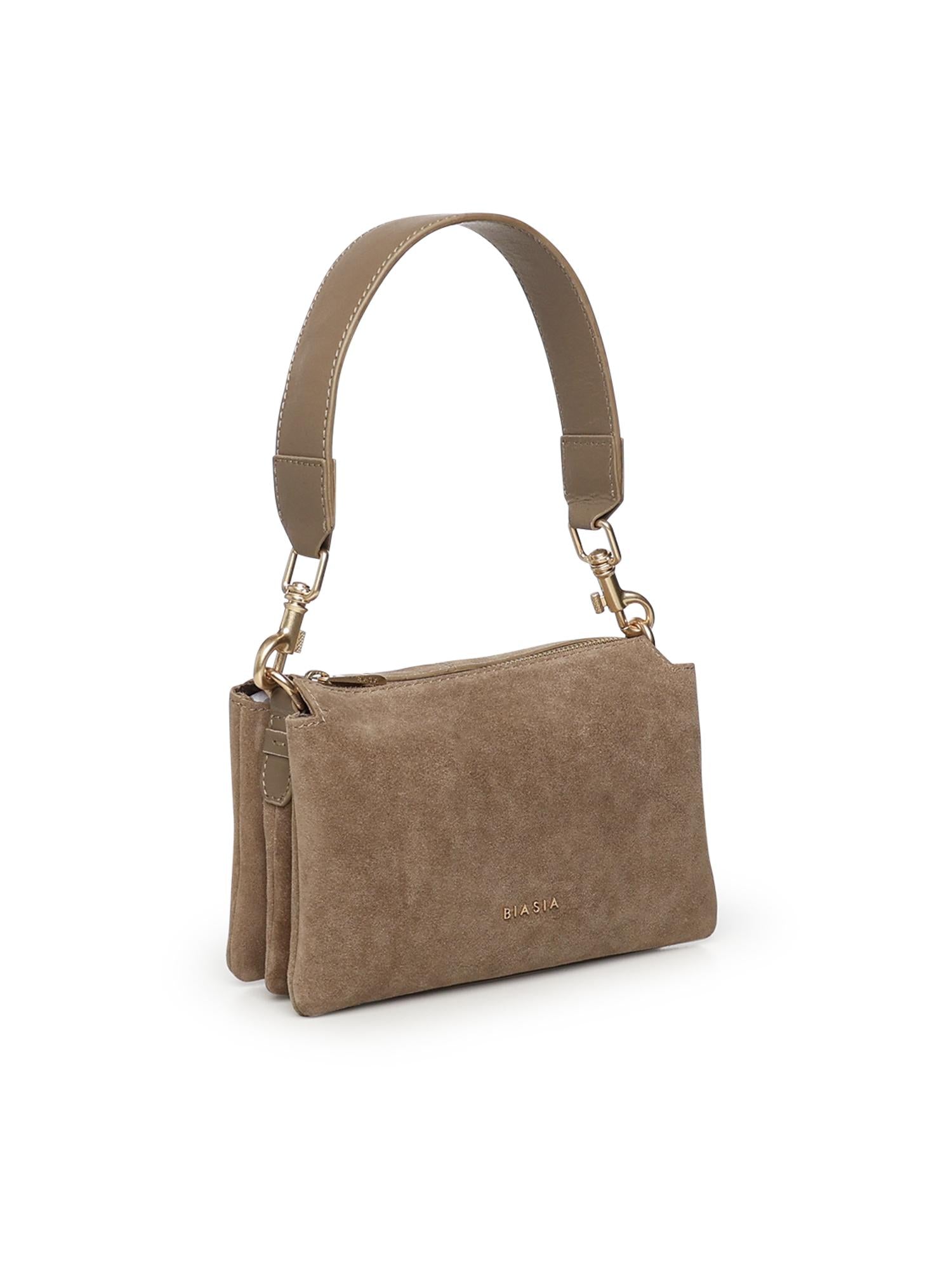 Borsa a tracolla Feather Small BIBP9F801C TAUPE BIASIA 