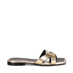 Sandali piatti Miryam<BR/> MIRYAM PLATINO GIULIANO GALIANO 
