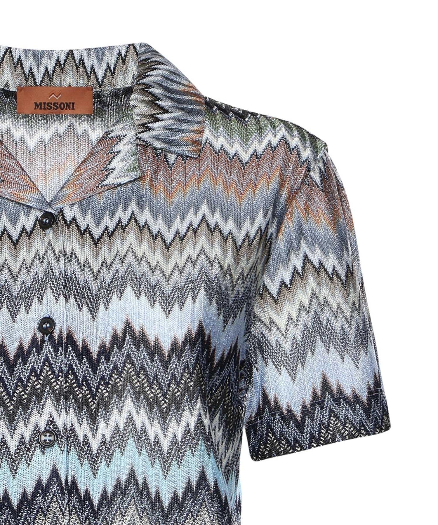 Camicia in viscosa chevron motivo snake DS26SJ03 BR014TS91RM MISSONI 