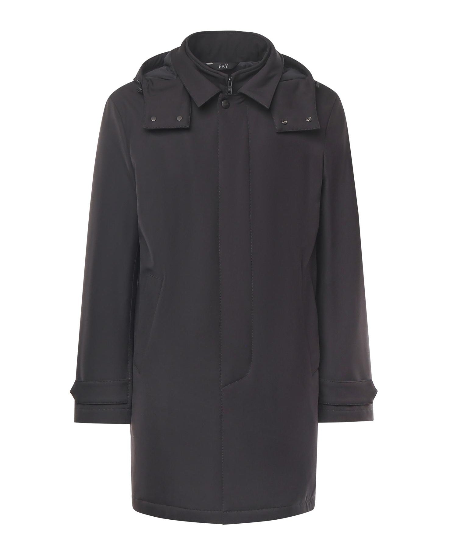 Morning coat travel in jersey stretch NAM6151037JXRF B999 FAY 