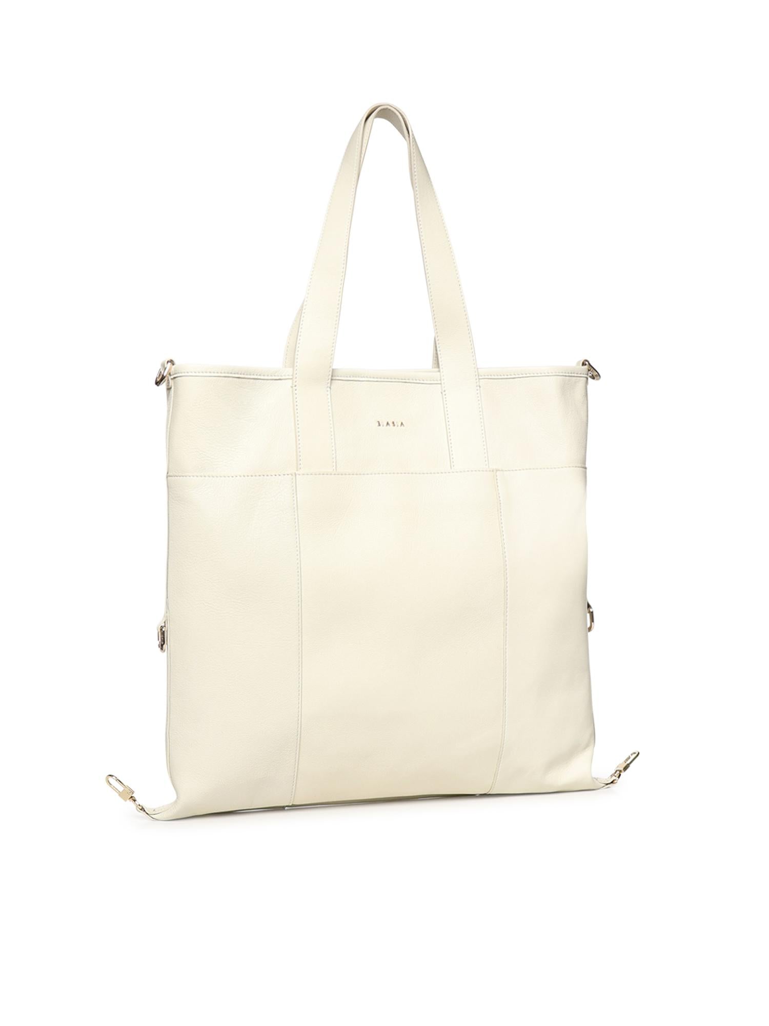 Borsa shopping in pelle con logo BIBP9QN01 328 BIASIA 