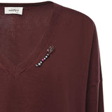 Pullover in misto lana DK9264 ECRU OTTOD'AME 
