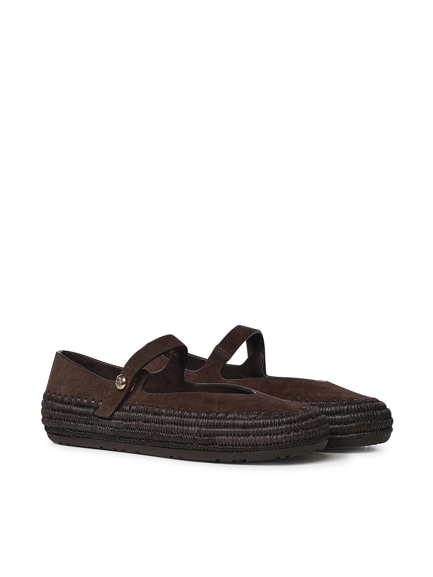 Mary Jane Rio in pelle scamosciata e rafia LBV3466X02 3110 LOEWE 
