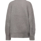 Maglione in misto lana con logo lavorato a maglia 114641 039 ROTATE 